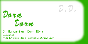 dora dorn business card