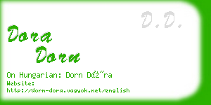 dora dorn business card